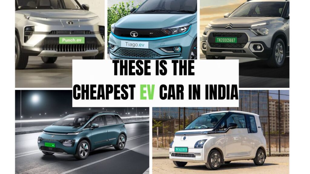 CHEAPEST EV CAR IN INDIA
