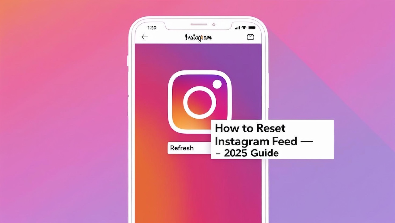 How to reset Instagram feed