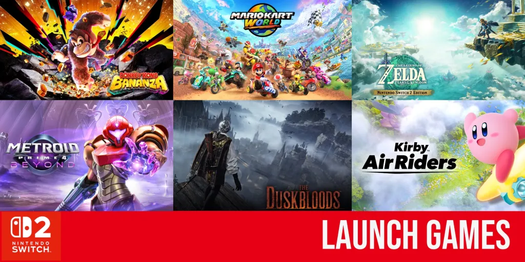 Nintendo Switch 2 Launch Game List