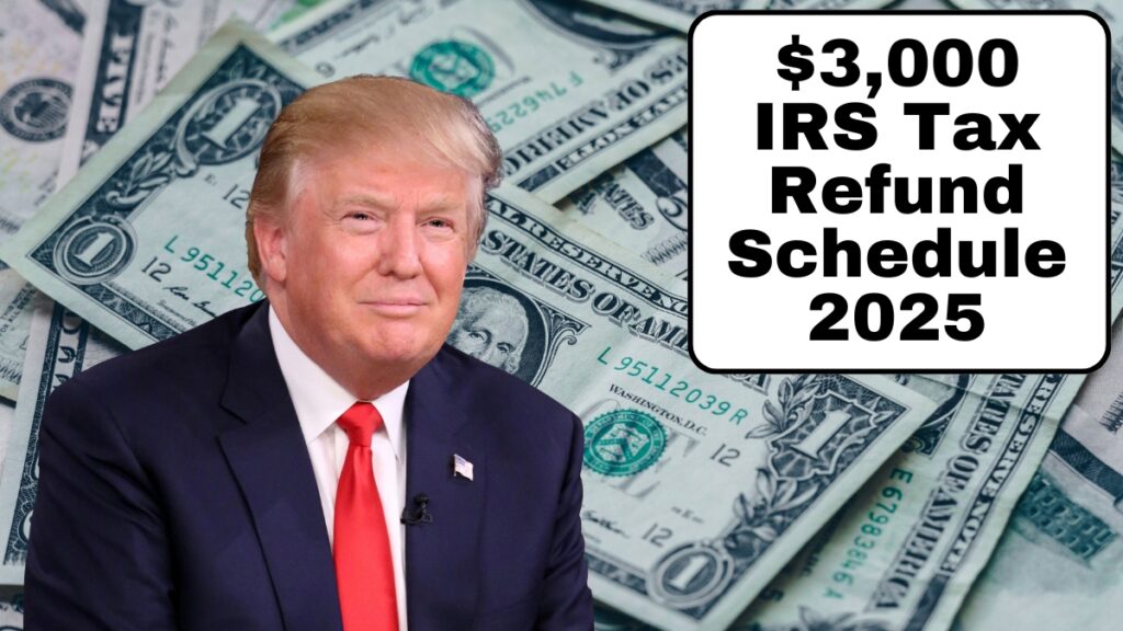 $3,000 IRS Tax Refund Schedule 2025