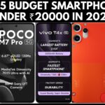 Top 5 Budget Smartphones Under ₹20000 in 2025